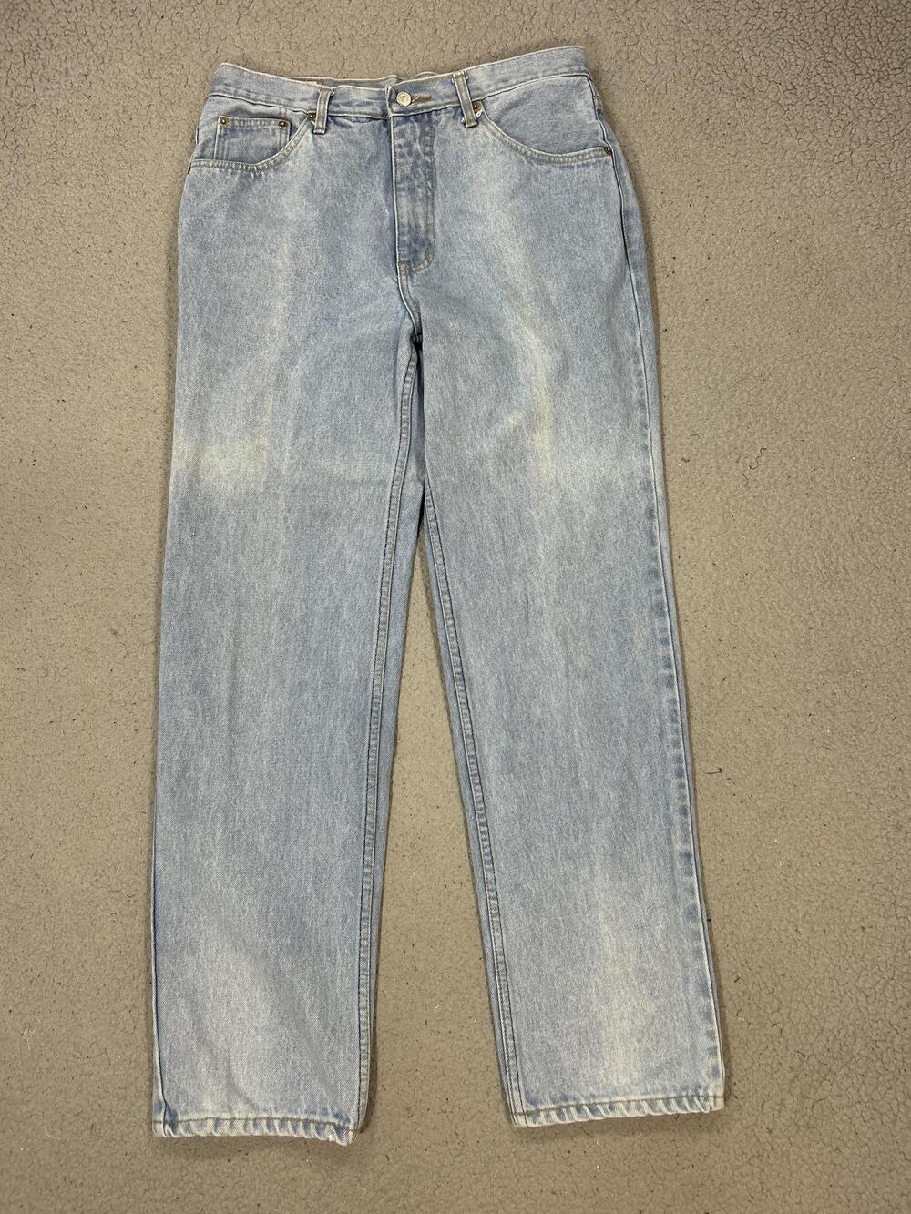 Vintage Levis 505-0217 Jeans Mens 32 Light Wash Straight Leg Denim Made USA